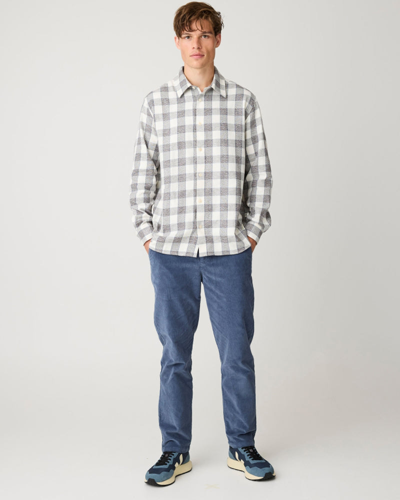 Chino broek corduroy CHUCK INDIGO biologisch katoen KCA
