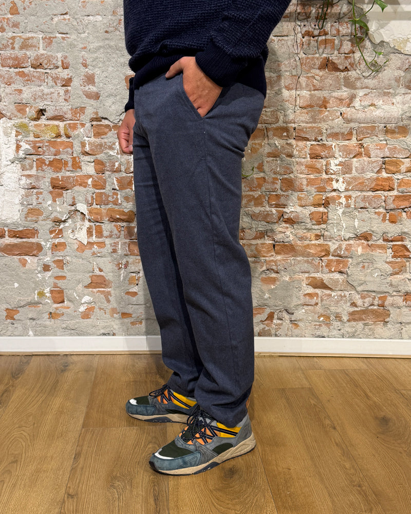RUDI INDIGO organic cotton flannel chino trousers