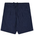 !00% linnen korte broek NELIS STRIPES BLUE kca