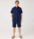 Korte broek van mousseline FINN NAVY biologisch katoen