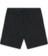 Wijde korte broek short YESSIN BLACK van linnen en tencel