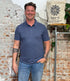 Pure Linnen polo ROWAN VINTAGE INDIGO kca