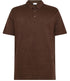 Pure Linnen polo shirt ROWAN CHOCOLATE kca