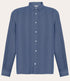 Overhemd met structuur TOM VINTAGE BLUE biologisch katoen KCA