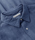 Overhemd met structuur TOM VINTAGE BLUE biologisch katoen KCA
