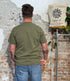 Shirt met borduursel KANE OLIVE biologisch katoen KCA