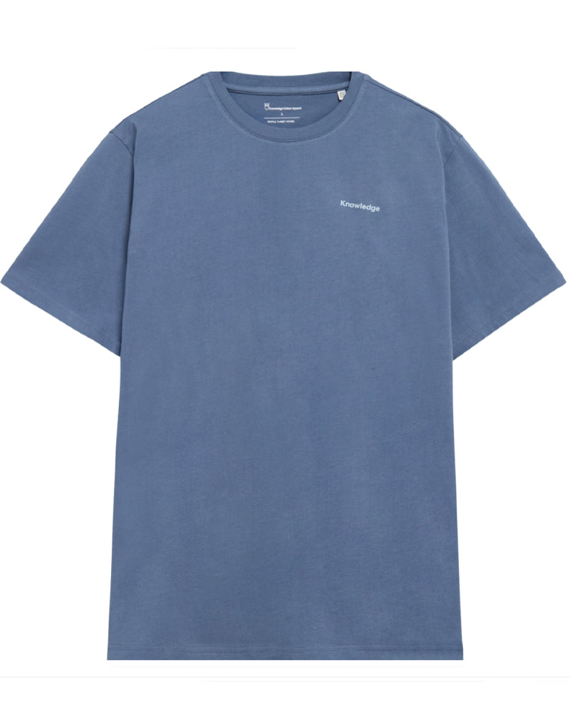 T-shirt met print FLYING OWL INDIGO biologisch katoen KCA