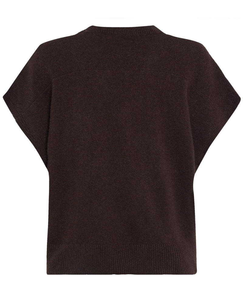 Wollen spencer ROMY CHOCO van 100% lamswol KCA