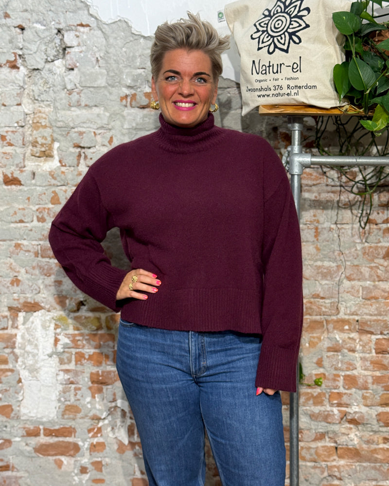 Wollpullover ROMY BRICK aus 100% Lammwolle KCA