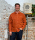 linnen overhemd WAHID BRICK garment dyed KCA