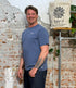T-shirt met print CAMPING INDIGO biologisch katoen KCA