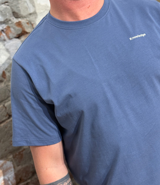 T-shirt met print CAMPING INDIGO biologisch katoen KCA