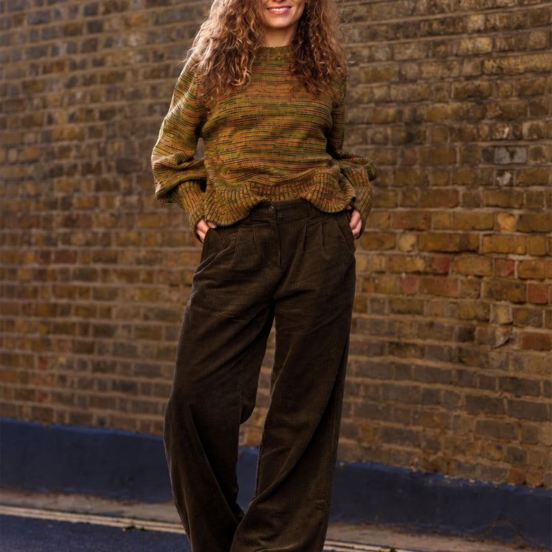 KOMODO Cordhose LOLA NAVY Bio-Baumwolle