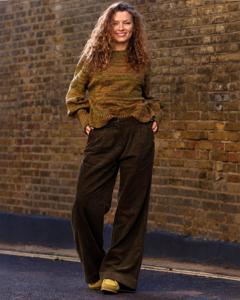 KOMODO Cordhose LOLA NAVY Bio-Baumwolle
