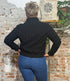 KOMODO broderie blouson jas LOTUS BLACK biologisch katoen