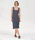 KOMODO jurk met open rug BESS STRIPE van biologisch katoen