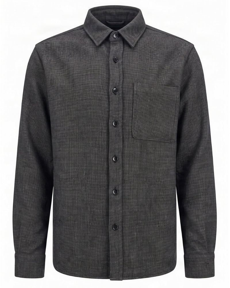 KOMODO overshirt SHANTI CHARCOAL handwoven bio katoen