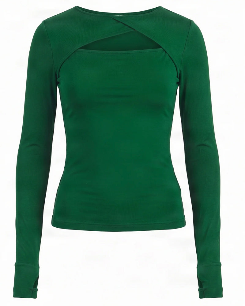 KOMODO Top mit Schleife FOX BLACK aus Modal