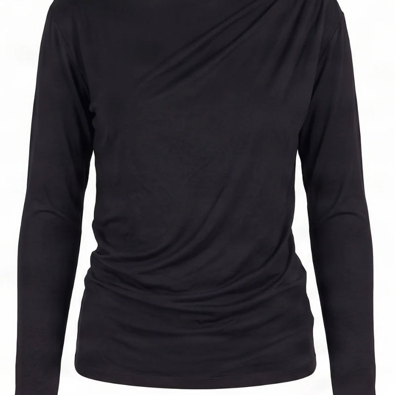 KOMODO Top mit Schleife FOX BLACK aus Modal