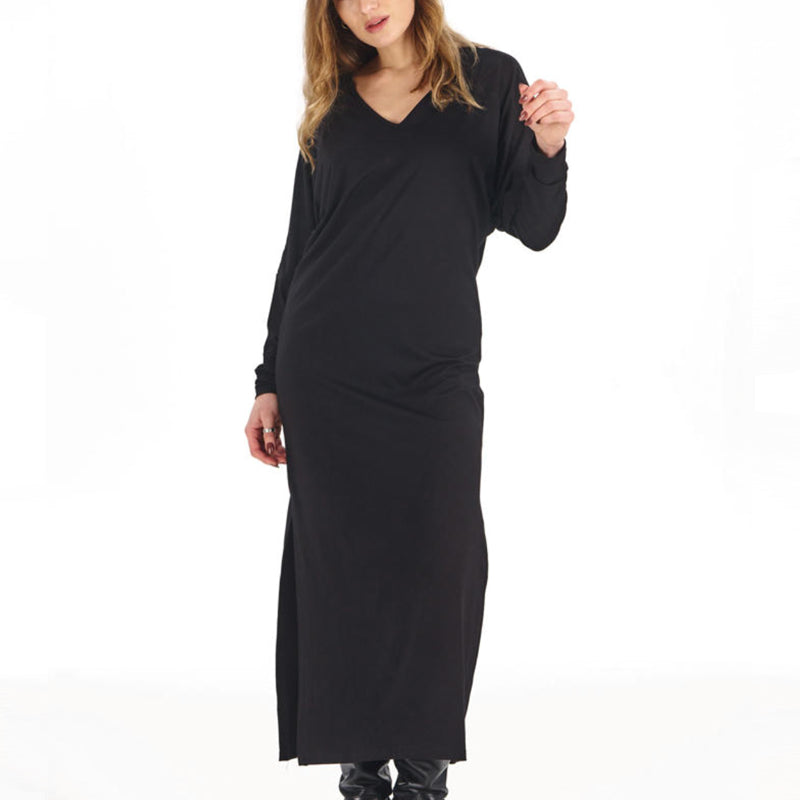 KOMODO Kleid mit offenem Rücken BESS STRIPE aus Bio-Baumwolle