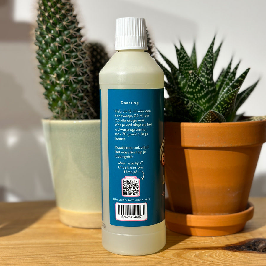 LANALICIOUS wasmiddel voor WOL en ZIJDE met lanoline 500 ml