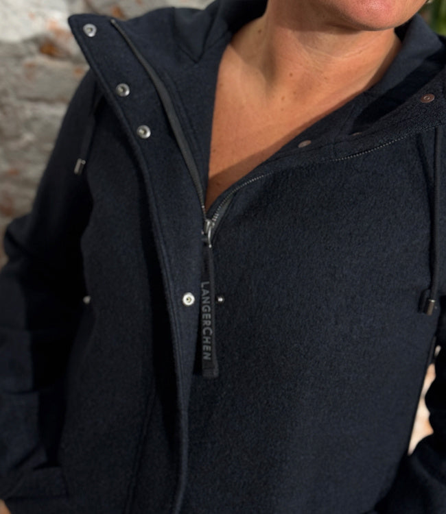 LANGERCHEN lange wollen trenchcoat MILPORT CARBON