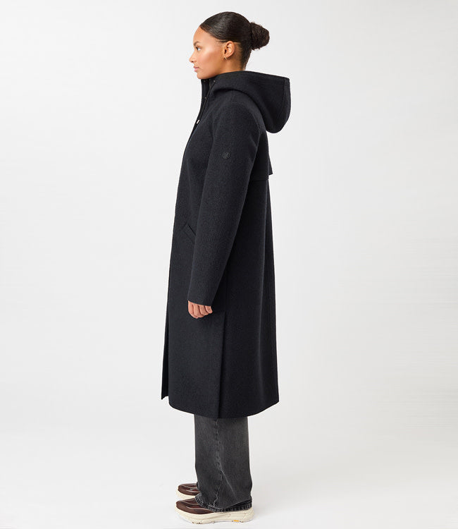LANGERCHEN lange wollen trenchcoat MILPORT CARBON