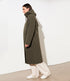 LANGERCHEN lange wollen trenchcoat MILPORT OLIVE