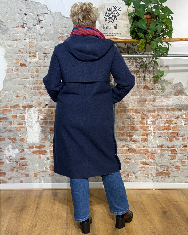LANGERCHEN langer Woll-Trenchcoat MILPORT WALNUT
