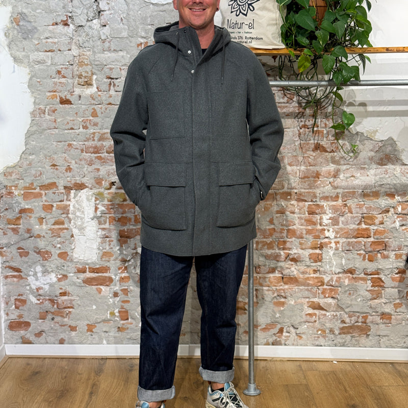 LANGERCHEN wollen Parkajacke für Herren STRAITON NAVY