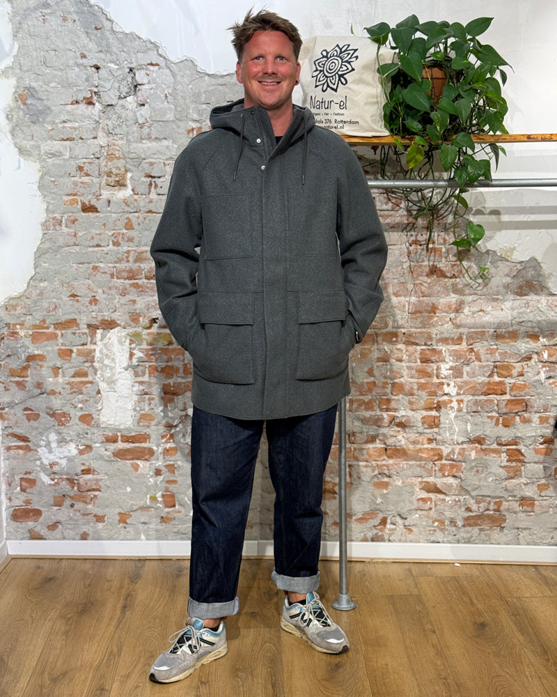 LANGERCHEN wollen Parkajacke für Herren STRAITON NAVY