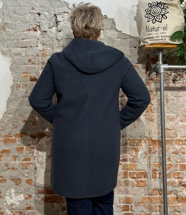 LANGERCHEN wollen parka jas RISANA GRAPHITE