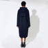 LANGERCHEN lange wollen trenchcoat MILPORT NAVY
