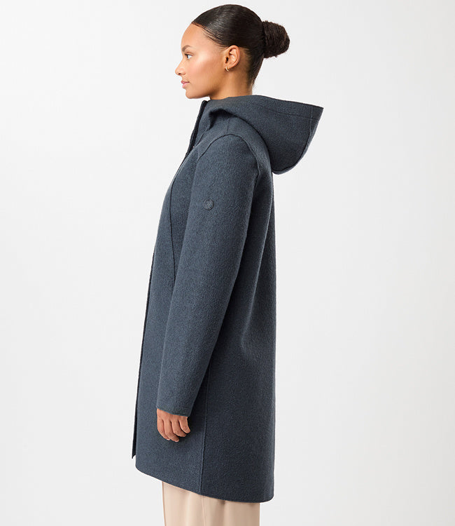 LANGERCHEN wollen parka jas RISANA GRAPHITE