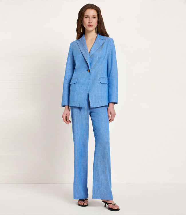 LANIUS blazer EDITH LAPIS biologisch katoen linnen