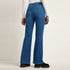 LANIUS bootcut jeans AMY MID BLUE van biologisch katoen