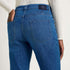 LANIUS bootcut jeans AMY MID BLUE van biologisch katoen