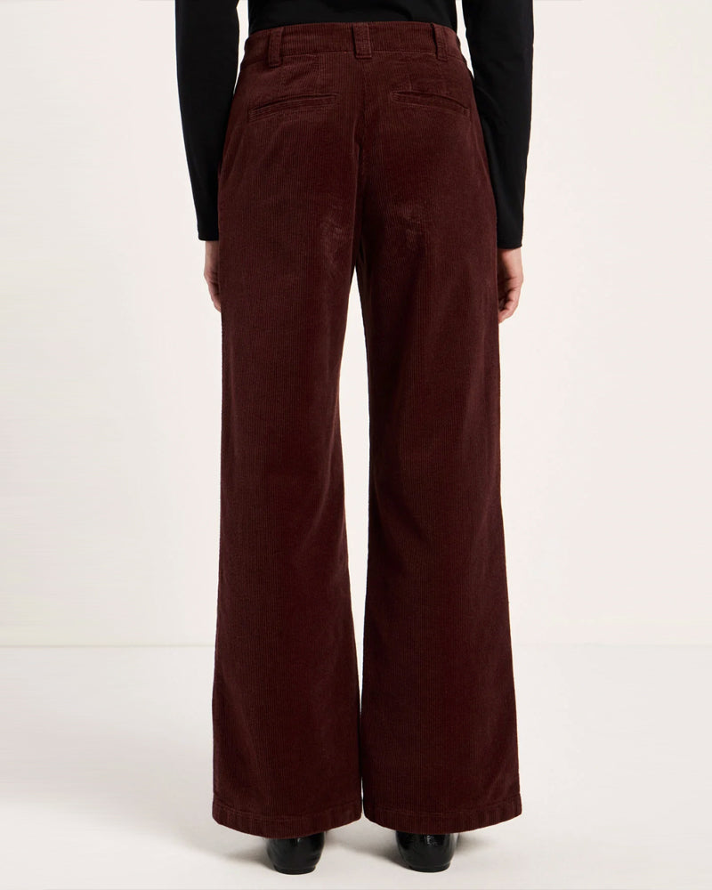 LANIUS corduroy broek NISA CHOCO biologisch katoen