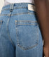 LANIUS mid waist spijkerbroek met rechte pijpen FEM LIGHT BLUE