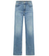 LANIUS mid waist spijkerbroek met rechte pijpen FEM LIGHT BLUE