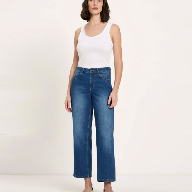 LANIUS mid waist relaxed jeans GOIA MID DENIM biologisch katoen