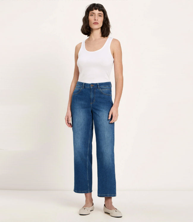 LANIUS mid waist relaxed jeans GOIA MID DENIM biologisch katoen