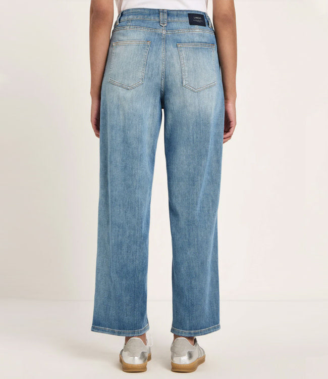 LANIUS mid waist relaxed jeans GOIA STONEWASH biologisch katoen