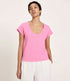 LANIUS hennep shirt RONJA ROZE met diepe hals
