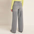 LANIUS mid waist spijkerbroek RIFKA GREY met wijde pijpen