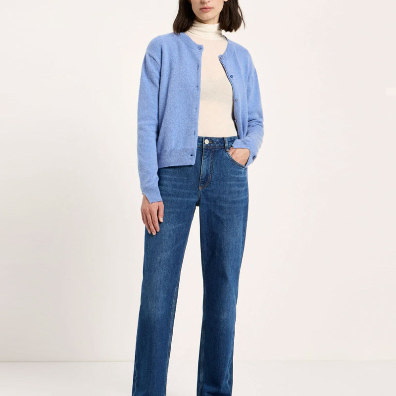 LANIUS Bootcut-Jeans AMY MID BLUE aus Bio-Baumwolle