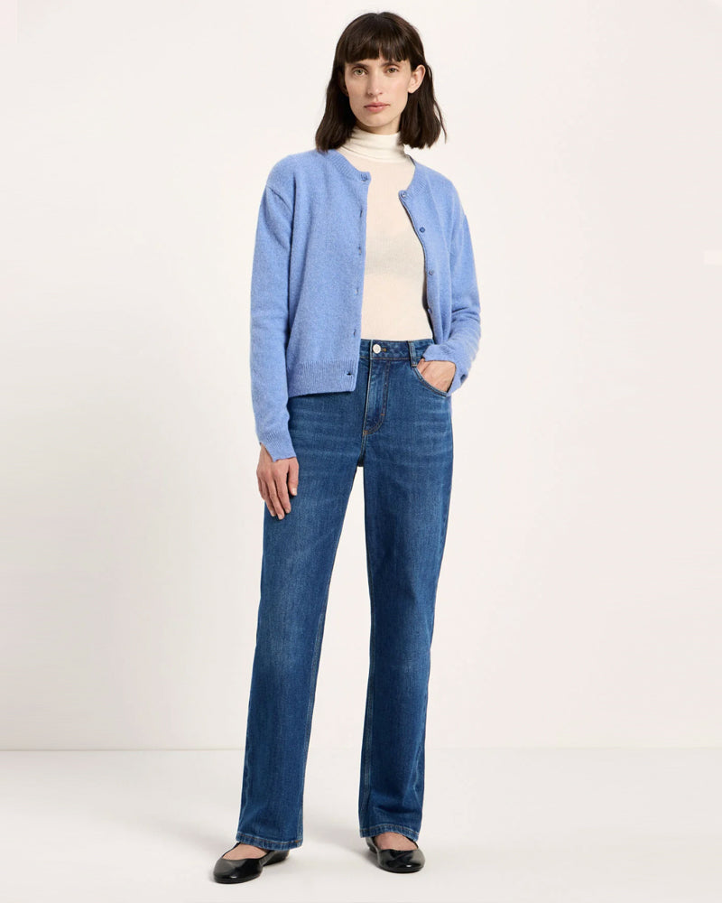 LANIUS Bootcut-Jeans AMY MID BLUE aus Bio-Baumwolle