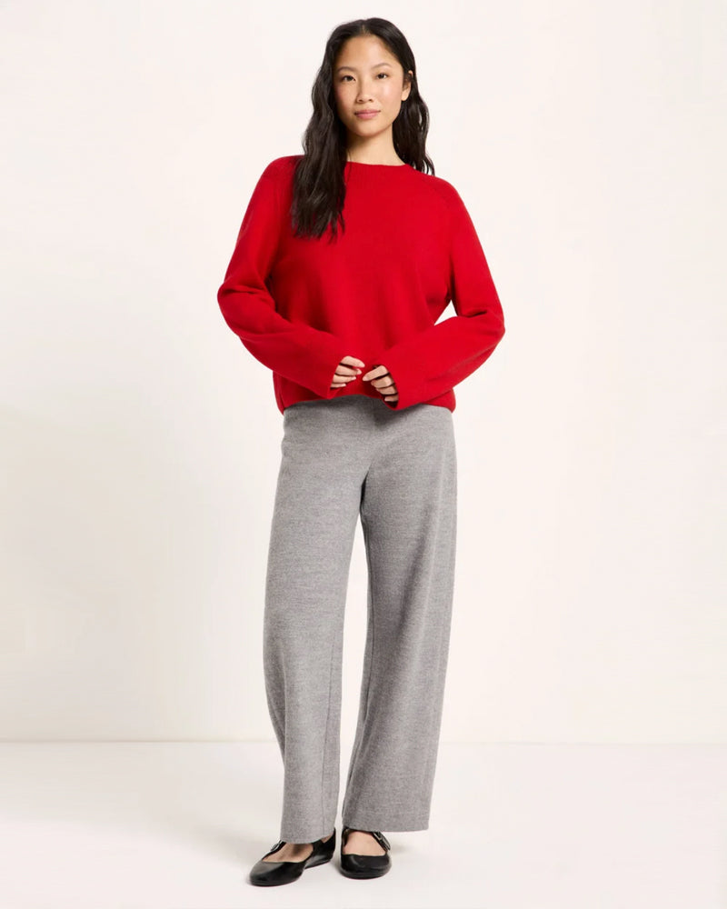 LANIUS Pullover PIP PURPLE BLUE aus Wolle und Bio-Baumwolle