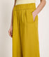 LANIUS wijde pantalon broek JOLENE KIWI van tencel