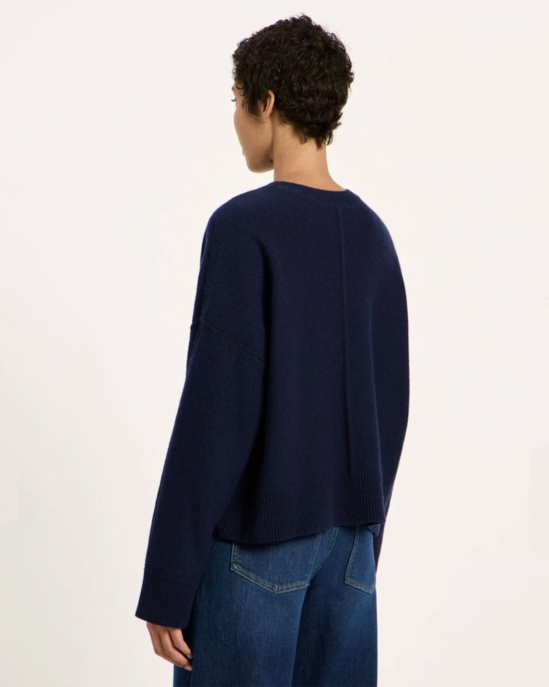 LANIUS Fledermausärmel-Pullover FLO FOREST Wolle und Bio-Baumwolle